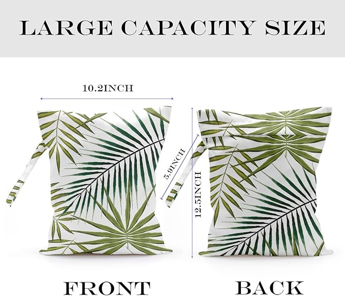 Wet Bag, Wet Dry Bag, Wet Bag for Swimsuit, Dirty Yoga Gym Clothes, Makeup Bag - Image 2
