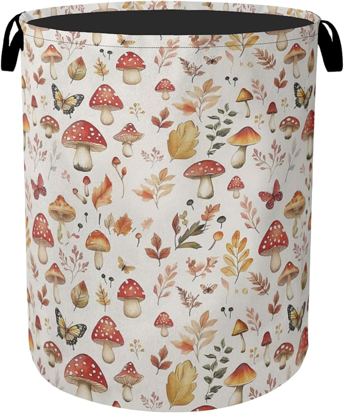 Cute Mushroom Laundry Hamper by Gearsly