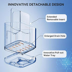 Toothbrush Holders for Bathrooms, 3 Slots Detachable Electric Toothbrush Holder - Image 6