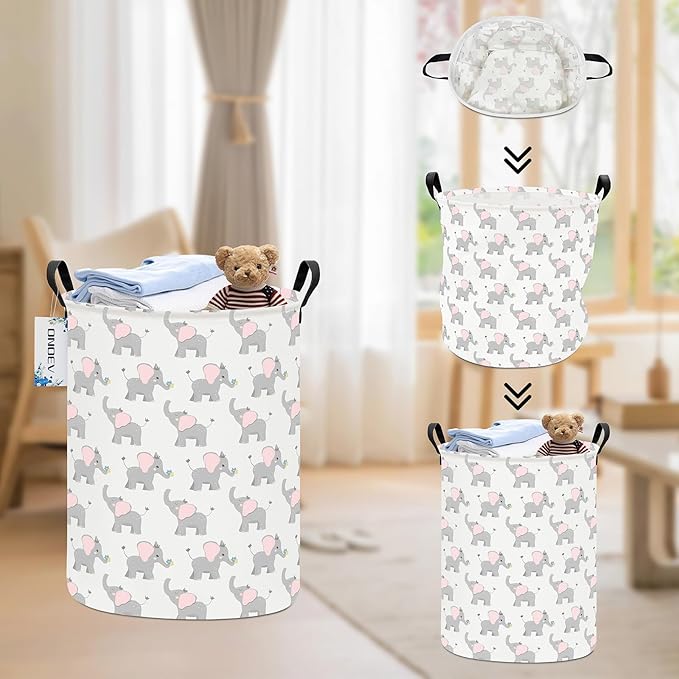 Round waterproof laundry basket, laundry Hampers - Image 6