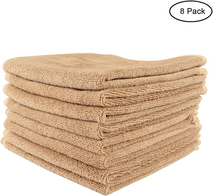 Microfiber Facial Cloths, 8 Pack, Super Absorbent, Quick Drying Fast, - Image 2