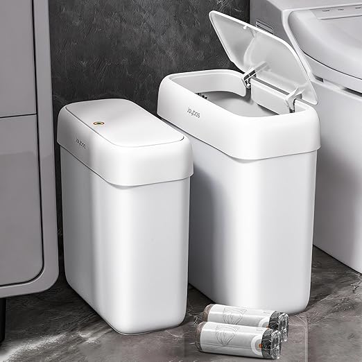 JOYBOS 2 Pack Bathroom Trash Can by JOYBOS