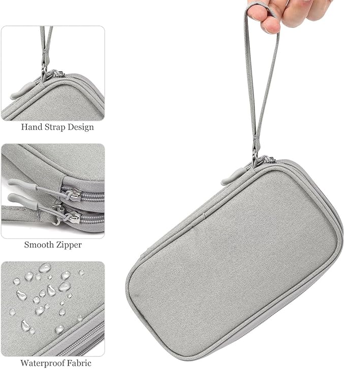Travel Organizer Pouch Electronic Accessories Carry Case Portable Waterproof - Image 7
