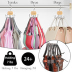 Belt Hanger, Belt Organizer for Closet, Rotatable Tie Rack, Belt Holder - Image 3