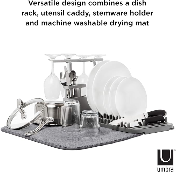 Umbra Udry Dish Rack with Dry Mat - Image 4