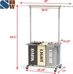 Simple Houseware 3-Bag Laundry Sorter - Image 3
