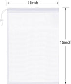 Frienda 6 Pieces Mesh Stuff Sack, 11 x 15 Inch Durable Nylon Drawstring Laundry - Image 6