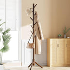 Pipishell Sturdy Wooden Coat Tree - Image 7