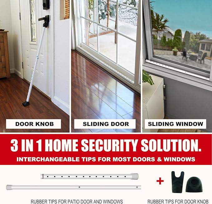 SECURITYMAN Door Security Bar & Sliding Patio Bar - Image 2