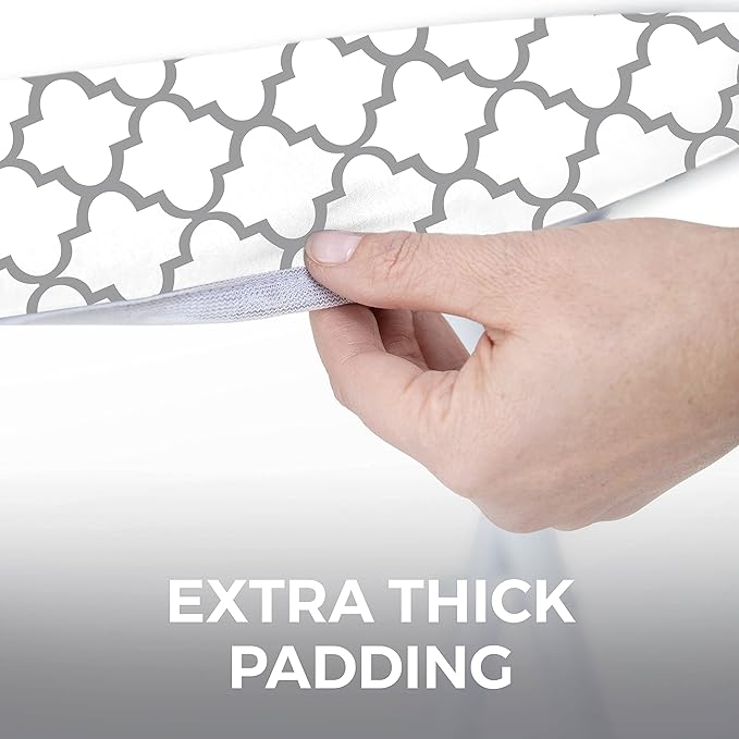 HOME GENIE Ironing Board Cover, Extra Thick Padding, Scorch Resistant Silicone - Image 6