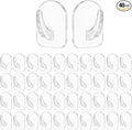 40 Pcs Clear Adhesive Wall Hooks by Unknown