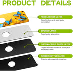 Kitchen Sink Splash Guard Faucet Mat Super Absorbent Fast Drying Mat Guard - Image 4
