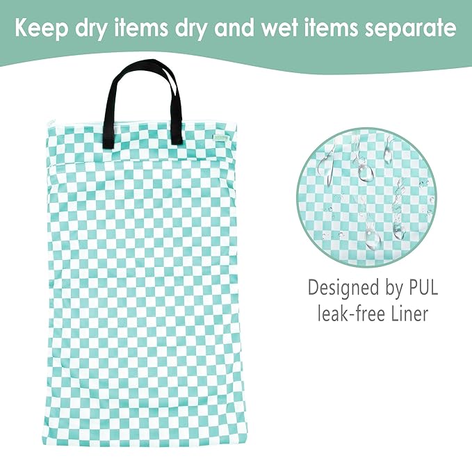 wegreeco Reusable Hanging Wet Dry Cloth Diaper Bag - Image 4