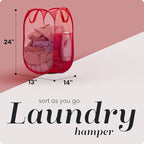 Handy Laundry Collapsible Mesh Pop Up Hamper - Image 2