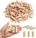 KIMOBER 1.77Inch Wide Wooden Clothespins, Sturdy Natural Wooden Craft Peg Pins by KIMOBER