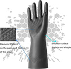 Chemical Resistant Latex Gloves, Cleaning Protective Safety Work Heavy Duty - Image 3