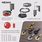 1 Pack Windproof Door Stoppers Adjustable Bottom of Door Holder No Drilling - Image 3