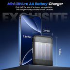 Rechargeable AA Batteries with Box, 3600mWh Lithium Batteries AA 1.5V 4 Count - Image 2