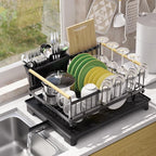 Dish Drying Rack with Drainboard, Rustproof Dish Rack - Image 9