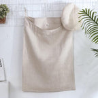 Amazhiyu Pure Linen Over The Door Laundry Hanging Hamper Bag - Image 3