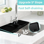 24 Inch Longer Faucet Mat, kitchen sink splash guard-Kitchen Sink Faucet Mat - Image 3