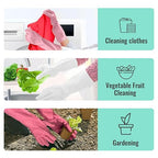KAQ Rubber Cleaning Gloves for Dishwashing: 4 Pairs Colorful Reusable Kitchen - Image 6