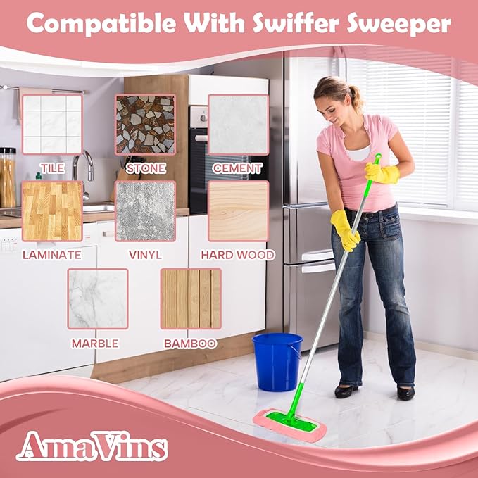 5 Pack Reusable Microfiber Mop Pads Compatible - Image 4