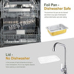 8.5" x 6.5" Heavy-Duty Aluminum Foil Pans - Image 6
