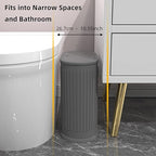 1.8 Gallons Small Stainless Steel Trash Can - Image 2
