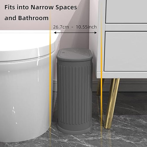 1.8 Gallons Small Stainless Steel Trash Can - Image 2