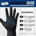 Medical Soft Max™ Black Nitrile Disposable Gloves, Latex-Free & Powder-Free - Image 7