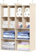 Ofiray-home 4 Tier Hanging Closet Organizer, 12 Compartments Sweater Organizer by Ofiray-home