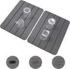 Stone Drying Mat for Kitchen Counter, 2 Pack 16''x12'' Quick Dish Drying Stone by EnjoyLifewithBlaithom