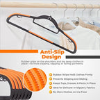 Plastic Hangers 10 Pack, Cascading Slim Space Saving Clothing Hangers - Image 6