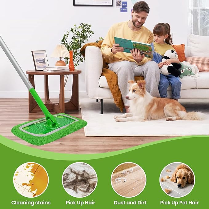 6 Pack Reusable Microfiber Mop Pads - Image 7