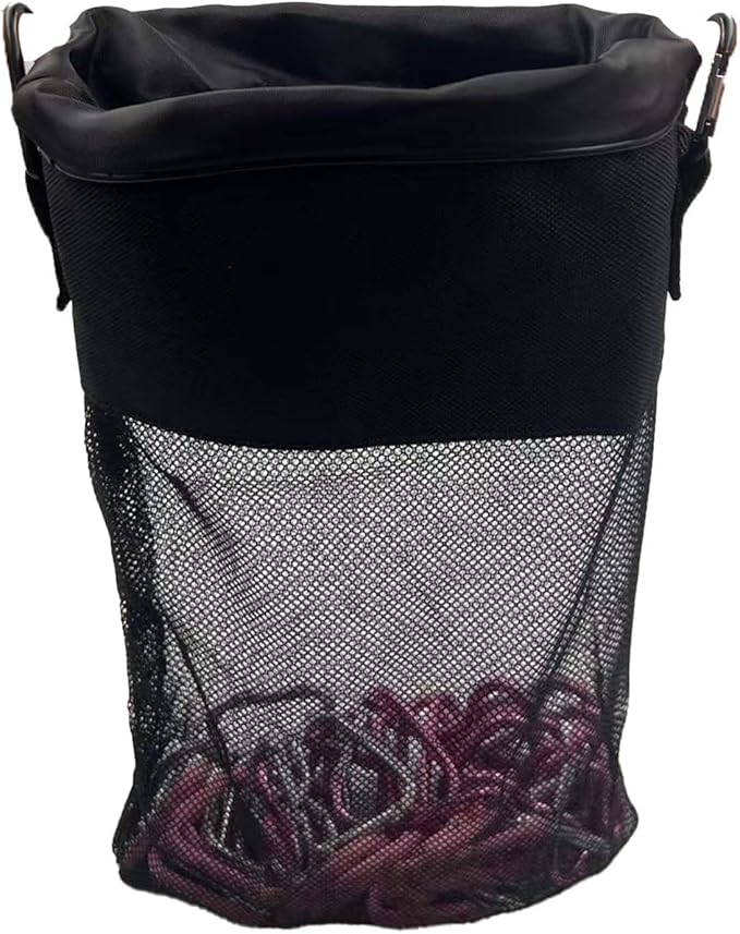 Mesh Clothespin Bag with Drawstring, Hanging Laundry Pin Storage Organizer by Unknown