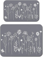 Dish Drying Mat for Kitchen Counter 2 Pack by Unknown