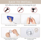 Uten Adhesive Hooks for Hanging 10 Pack, Heavy Duty Wall Hooks 11 lbs, Self - Image 5