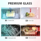 24 Pieces Glass Food Storage Containers - Image 4