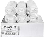 Aluf Plastics High Density Trash Bags, 60 Gallon, 22 Micron, by AlufPlastics