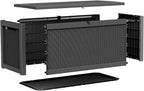 310 Gallon Lockable Outdoor Storage Box – Waterproof Resin Deck Box for Patio Furniture, Garden Tools, Pool Accessories (Black) - Image 8