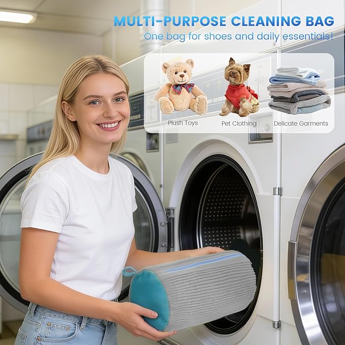 2PCS Shoe Washing Machine Bag, Laundry Bags Durable Zipper - Image 7