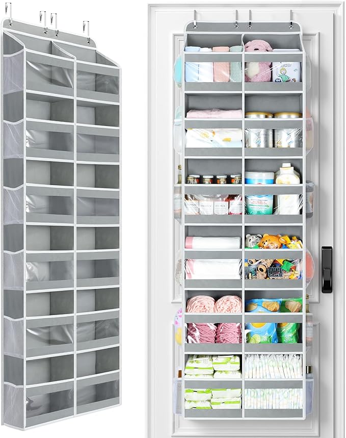 Yecaye 6-Tier Over The Door Organizer Dual-Column of 12 Compartments, College by Yecaye