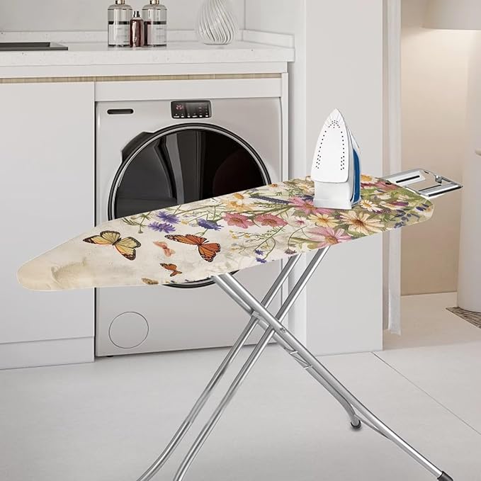 Butterfly Ironing Board Cover and Pad Floral, Non Stick Scorch and Stain - Image 2
