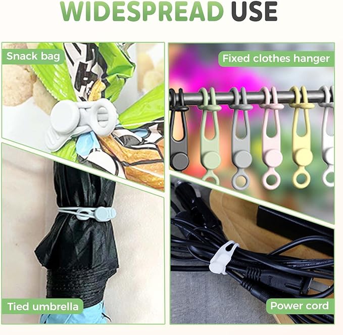 Data Cable Organizer, 2025 New Silicone Cable Ties Cable Management Organizer - Image 3