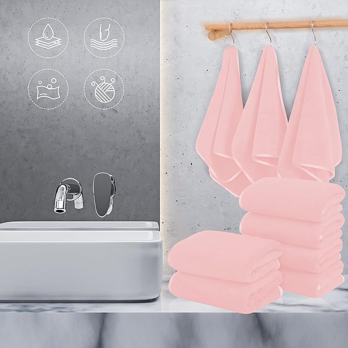 TENSTARS Silk Hemming Hand Towels - Image 3