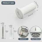SAYAYO Modern Coat Hooks Wall Mount, Matte White Towel Hooks - Image 5