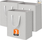 3 Pack Large Laundry Basket, Waterproof & Freestanding Laundry Hamper, by Unknown