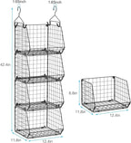 4 Tier Closet Hanging Organizer, Closet Organizers and Storage - Image 3