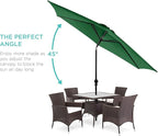 Best Choice Products 10ft Outdoor Table Compatible Steel Polyester Market Patio Umbrella w/Crank and Easy Push Button Tilt - Image 2